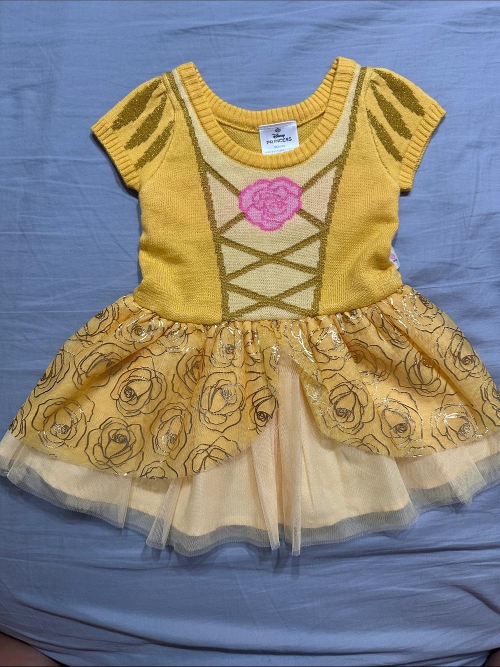 Disney Yellow Princess Rose Tutu Dress